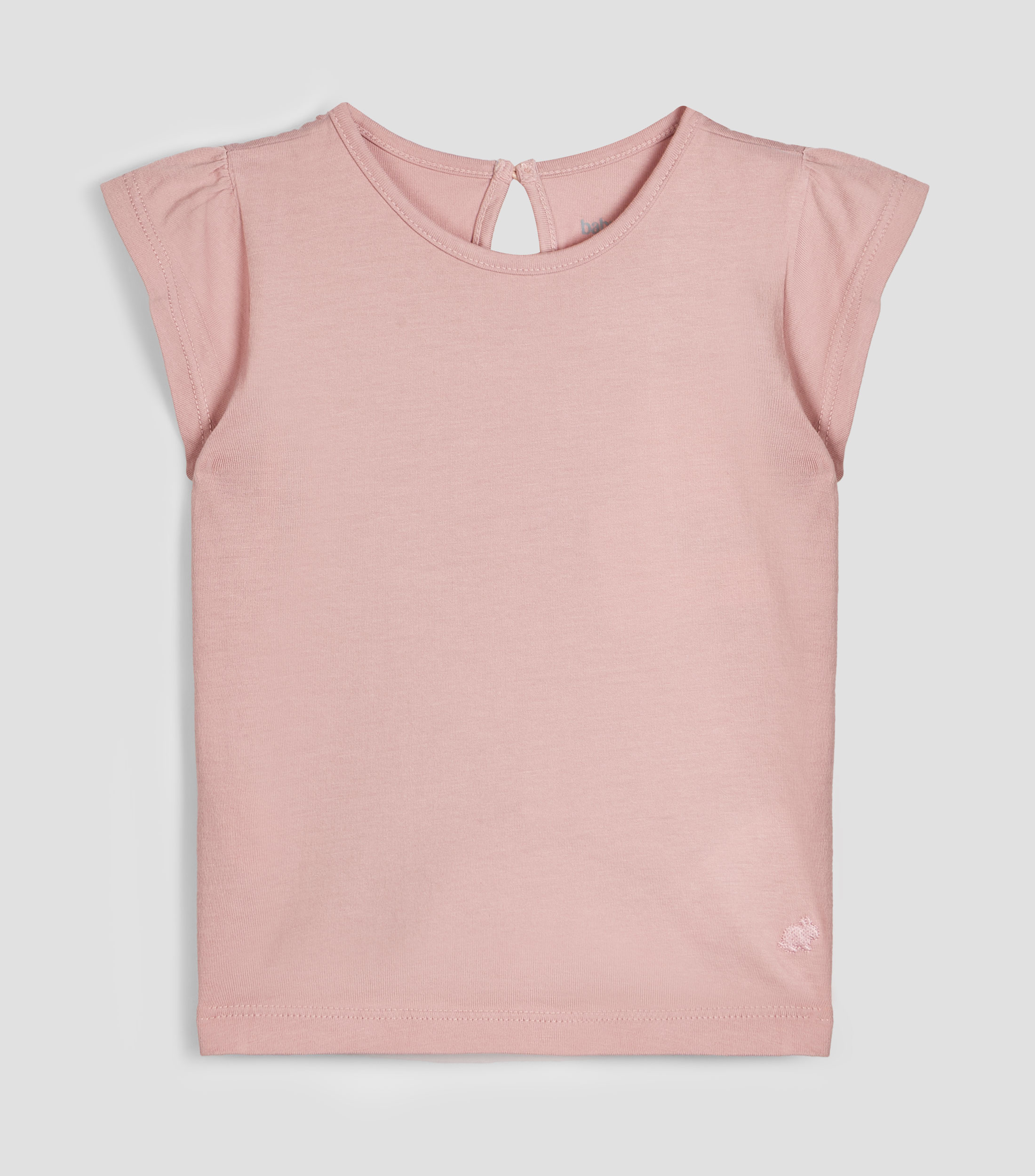 Playera cuello redondo manga corta lisa Bebé